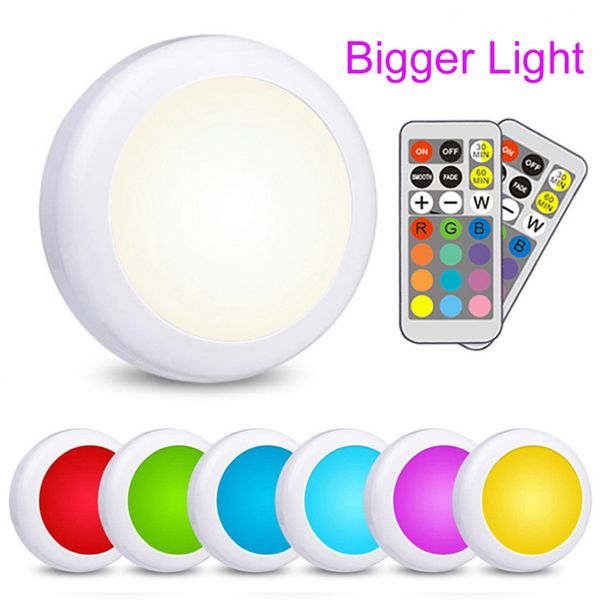 led cabinet light battery rgb color puck lights dimmable under shelf kitchen counter lighting remote controller night light
led cabinet light battery rgb color puck lights dimmable under shelf kitchen counter lighting remote controller night light