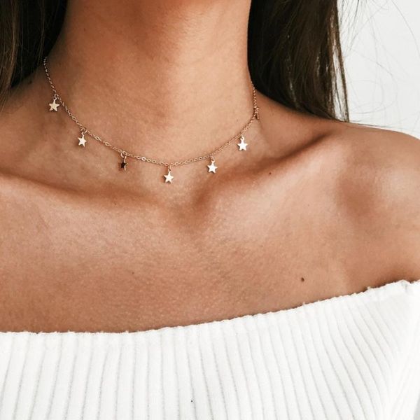 chains fashion five-pointed star pendant necklaces for women 2021 trendy delicate jewelry wholesale, Silver
chains fashion five-pointed star pendant necklaces for women 2021 trendy delicate jewelry wholesale, Silver