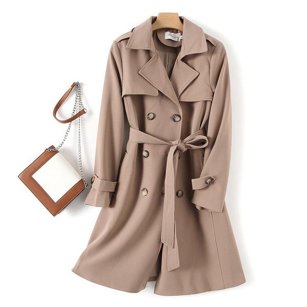 women's trench coats 2021 women jacket spring long light coat double-breasted lapel female windbreaker sleeve lady casual m119, Tan;black
women's trench coats 2021 women jacket spring long light coat double-breasted lapel female windbreaker sleeve lady casual m119, Tan;black