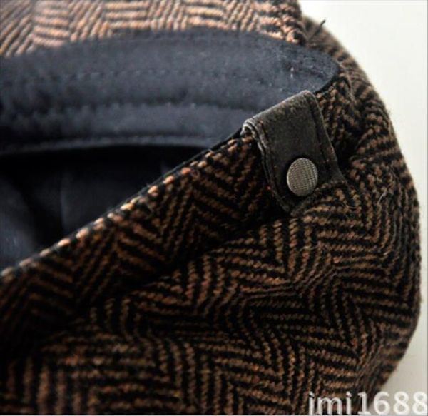 Herringbone Tweed Gatsby Newsboy Cap Men Wool Ivy Hat Golf Driving Flat Cabbie For Winter, Blue;gray
Herringbone Tweed Gatsby Newsboy Cap Men Wool Ivy Hat Golf Driving Flat Cabbie For Winter, Blue;gray