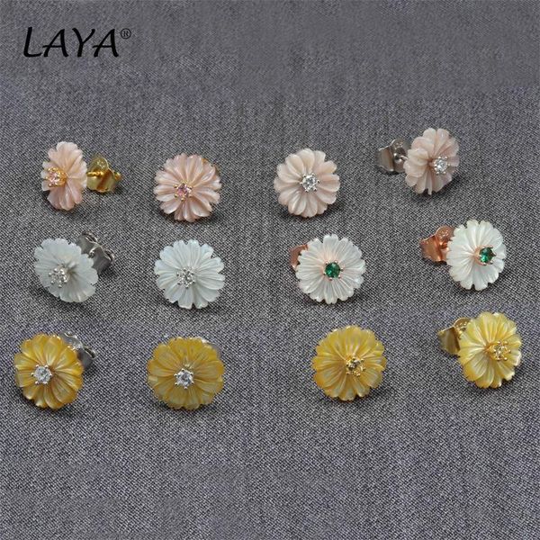 stud laya real 925 sterling silver fashion natural shell flower zircon earrings of women wedding simple fine jewelry, Golden;silver
stud laya real 925 sterling silver fashion natural shell flower zircon earrings of women wedding simple fine jewelry, Golden;silver