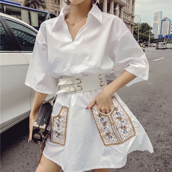 2021 female casual fashion will see white vintage embroidered mini-korean elegant holiday dress femme bathrobe, Black;gray
2021 female casual fashion will see white vintage embroidered mini-korean elegant holiday dress femme bathrobe, Black;gray