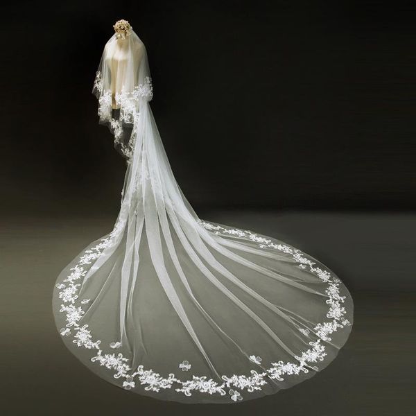 bridal veils korean beautiful pearl flower big tail headdress long bride, Black
bridal veils korean beautiful pearl flower big tail headdress long bride, Black