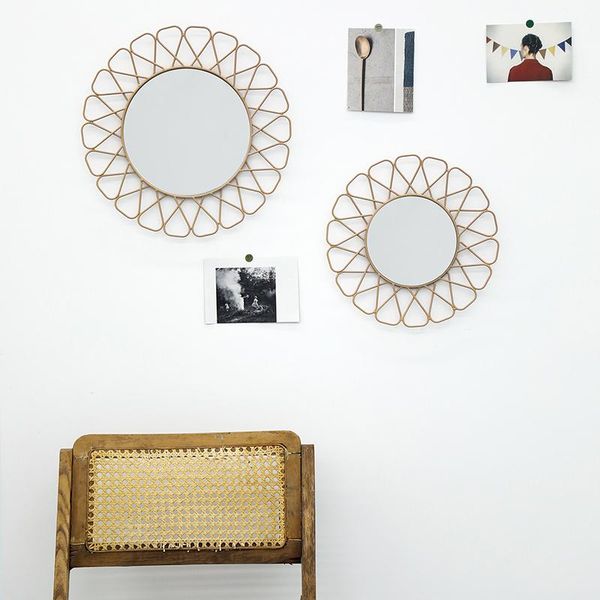 mirrors sweetgo home decoration wall mirror sun flower 16/22cm champagne gold metal glass modern style soft decorating
mirrors sweetgo home decoration wall mirror sun flower 16/22cm champagne gold metal glass modern style soft decorating