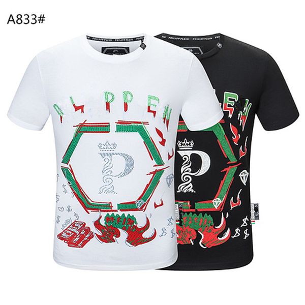 new phillip plain men designer pp skull diamond t shirt short sleeve dollar brown bear brand tee o-neck skulls tshirt tees p830, White;black
new phillip plain men designer pp skull diamond t shirt short sleeve dollar brown bear brand tee o-neck skulls tshirt tees p830, White;black