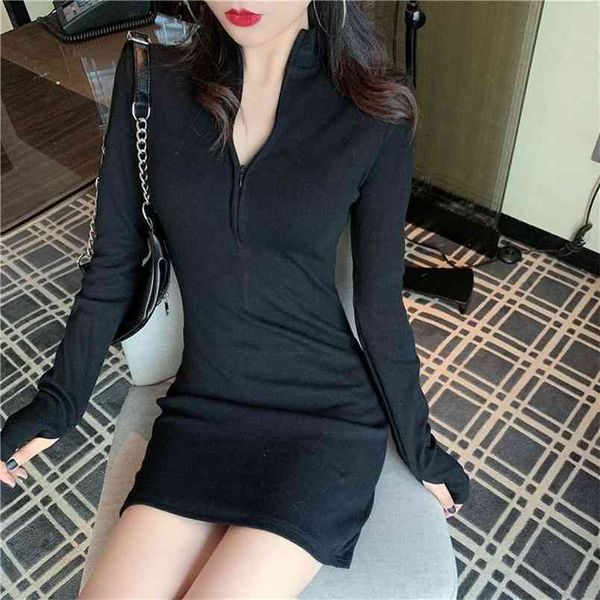 autumn bodycon dress women long sleeve solid zipper wrap hips mini elastic neon green club party ladies short es 210522, Black;gray
autumn bodycon dress women long sleeve solid zipper wrap hips mini elastic neon green club party ladies short es 210522, Black;gray