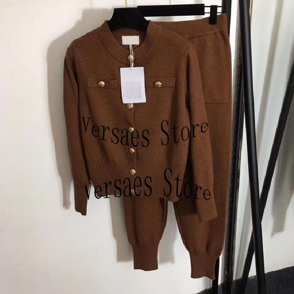 Women's Two Piece Pants Luxury Design High-end Fashion Women Single Breasted Knitted Cardigan + Elastic High Waist Slim Fitting Sportswear, White
Women's Two Piece Pants Luxury Design High-end Fashion Women Single Breasted Knitted Cardigan + Elastic High Waist Slim Fitting Sportswear, White