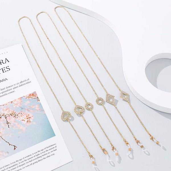 sunglasses frames 1 pc anti-skid glasses chain fashion gold hollow butterfly love heart round full diamond crystal, Silver
sunglasses frames 1 pc anti-skid glasses chain fashion gold hollow butterfly love heart round full diamond crystal, Silver