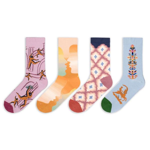 men's socks french design love face children cartoon net red art fashion leisure tube women jacquard, Black
men's socks french design love face children cartoon net red art fashion leisure tube women jacquard, Black