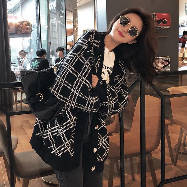 women's knits & tees japanese sweater lazy wind autumn 2021 loose retro style cardigan women female long sleeve outwear fashion sweater, White
women's knits & tees japanese sweater lazy wind autumn 2021 loose retro style cardigan women female long sleeve outwear fashion sweater, White