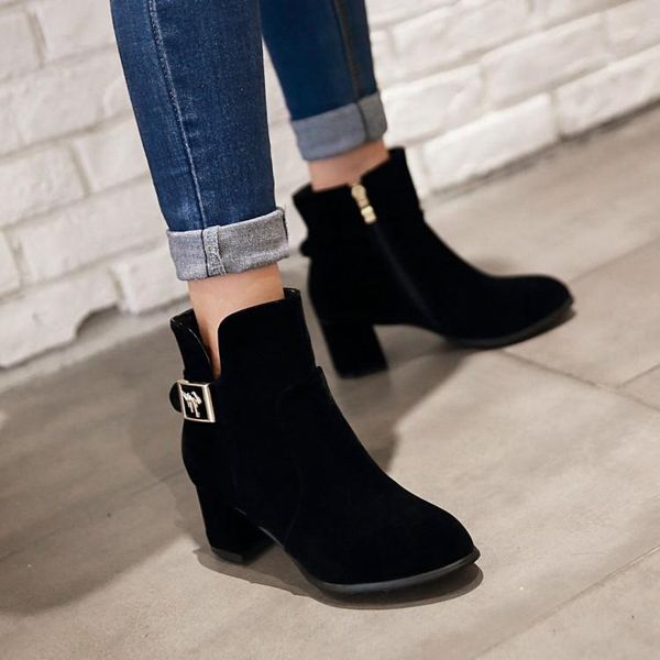boots big size 9 10 11 12 women shoes ankle for ladies woman winter side zipper with belt buckle, Black
boots big size 9 10 11 12 women shoes ankle for ladies woman winter side zipper with belt buckle, Black