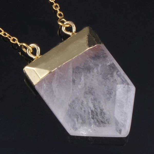 pendant necklaces fysl light yellow gold color geometric shape rock crystal link chain necklace amethysts stone jewelry, Silver
pendant necklaces fysl light yellow gold color geometric shape rock crystal link chain necklace amethysts stone jewelry, Silver