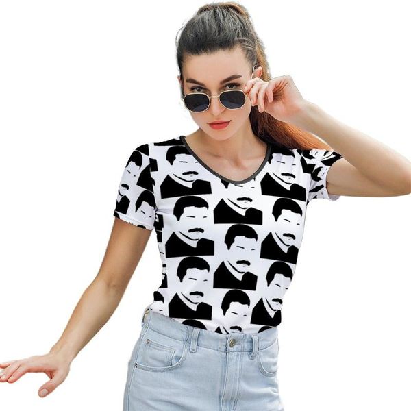 women's t-shirt band t shirt printed ladies trendy street style short sleeve o neck polyester tshirt, White
women's t-shirt band t shirt printed ladies trendy street style short sleeve o neck polyester tshirt, White
