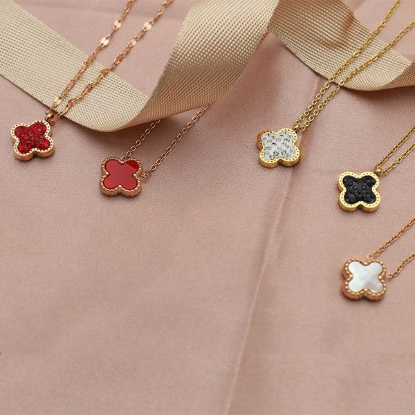 clover necklace 18k female simple clavicle chain rose gold neck jewelry ins net red pendant shell, Silver
clover necklace 18k female simple clavicle chain rose gold neck jewelry ins net red pendant shell, Silver