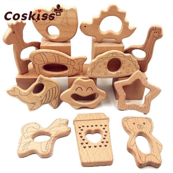 lovely cartoon wood teether 10pcs natural animal shaped baby teething nursing girl diy care pendant toys 211106
lovely cartoon wood teether 10pcs natural animal shaped baby teething nursing girl diy care pendant toys 211106