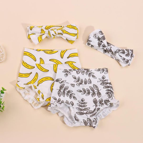 shorts 2pcs infant baby summer cute banana/leaf printing elastic high-waist frilly shorts+bowknot headband for kids boys girls, Black
shorts 2pcs infant baby summer cute banana/leaf printing elastic high-waist frilly shorts+bowknot headband for kids boys girls, Black