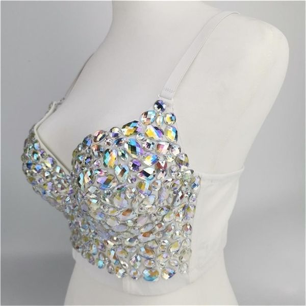 rhinestone lentejuelas halter neck haut strapless rave clothes short camisole for women fashion damskie crop 210407, White
rhinestone lentejuelas halter neck haut strapless rave clothes short camisole for women fashion damskie crop 210407, White