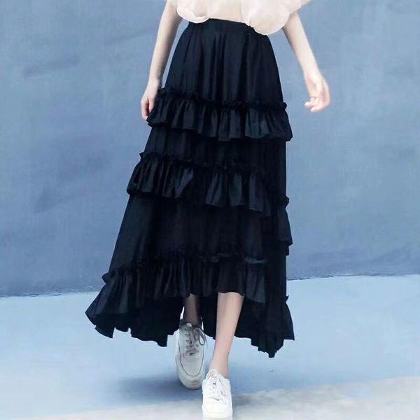 skirts 2021 spring arrival fresh & sweet slim faldas largas elegantes fairy irregular skirt ruffles layer women, Black
skirts 2021 spring arrival fresh & sweet slim faldas largas elegantes fairy irregular skirt ruffles layer women, Black