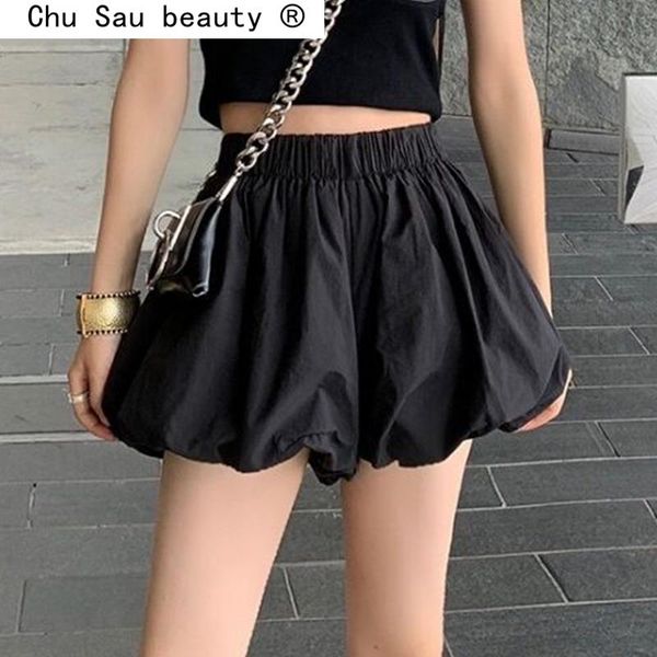 women's shorts summer sweet chic black women fashion street style high waist lantern short female pantalones cortos de moda, White;black
women's shorts summer sweet chic black women fashion street style high waist lantern short female pantalones cortos de moda, White;black