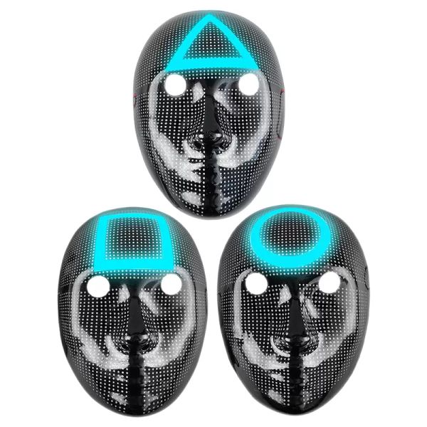 squid game glowing mask role-playing costume face masks masquerade props square triangle circle luminous helmet christmas new year gift part
squid game glowing mask role-playing costume face masks masquerade props square triangle circle luminous helmet christmas new year gift part