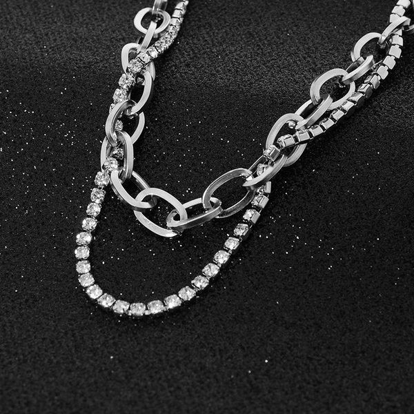 chains accessories salesofstainlesssteel jewelrysourcesrhinestonethickchainnecklacewomen's stackingclavicle chain necklace, Silver
chains accessories salesofstainlesssteel jewelrysourcesrhinestonethickchainnecklacewomen's stackingclavicle chain necklace, Silver