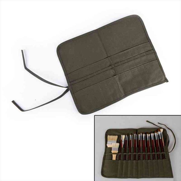 pencil painting brush artist watercolor cosmetic bags draw pen oil stationery cases holder roll up army green canvas pouch
pencil painting brush artist watercolor cosmetic bags draw pen oil stationery cases holder roll up army green canvas pouch