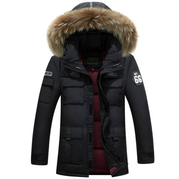 Duck feather men's et, thick warm coat, waterproof, soft and windproof, winter clothing, 90%, Black
Duck feather men's et, thick warm coat, waterproof, soft and windproof, winter clothing, 90%, Black