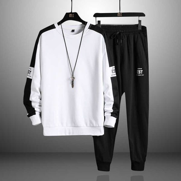 brand mens tracksuits o-neck autumn winter sportswear suit+casual 2 piece sportpants trendy patchwork solid pullover male 210603, Gray
brand mens tracksuits o-neck autumn winter sportswear suit+casual 2 piece sportpants trendy patchwork solid pullover male 210603, Gray