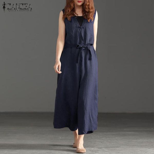 women's jumpsuits & rompers zanzea summer women v neck sleeveless elegant wide leg pants cotton overalls casual work ol playsuits s-5xl, Black;white
women's jumpsuits & rompers zanzea summer women v neck sleeveless elegant wide leg pants cotton overalls casual work ol playsuits s-5xl, Black;white