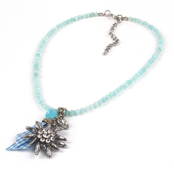pendant necklaces wholesale crystal ethnic style bavarian germany rhinestone oktoberfest edelweiss beaded necklace for dirndl lederhose jewe, Silver
pendant necklaces wholesale crystal ethnic style bavarian germany rhinestone oktoberfest edelweiss beaded necklace for dirndl lederhose jewe, Silver