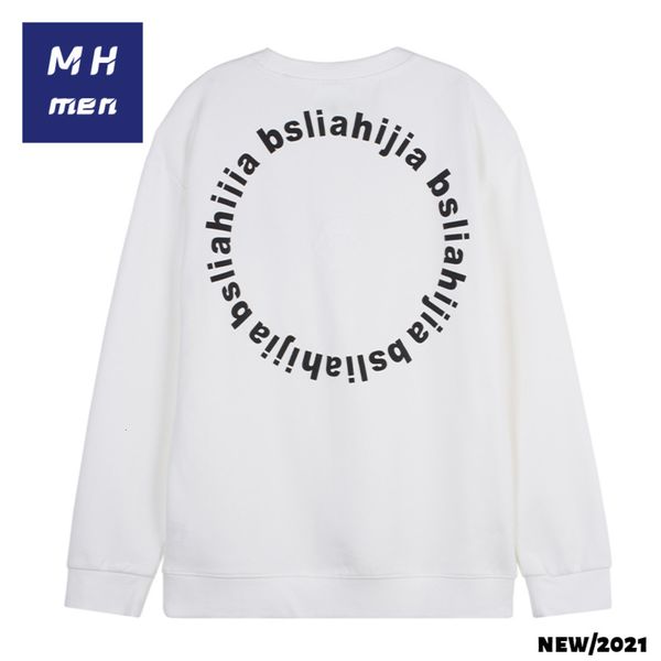 mh men's autumn street fashion brand circle letter embroidery long sleeve round neck loose sweater, Black
mh men's autumn street fashion brand circle letter embroidery long sleeve round neck loose sweater, Black