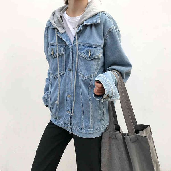 women's jackets colorfaith winter spring women denim jeans jacket outerwear hooded high street fashionable korean style jk8303 lhnz, Black;brown
women's jackets colorfaith winter spring women denim jeans jacket outerwear hooded high street fashionable korean style jk8303 lhnz, Black;brown
