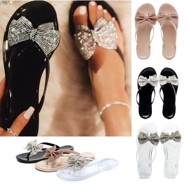 slippers 42 large women flip flop clip foot beach bow diamond shiny transparent fashion, Black
slippers 42 large women flip flop clip foot beach bow diamond shiny transparent fashion, Black