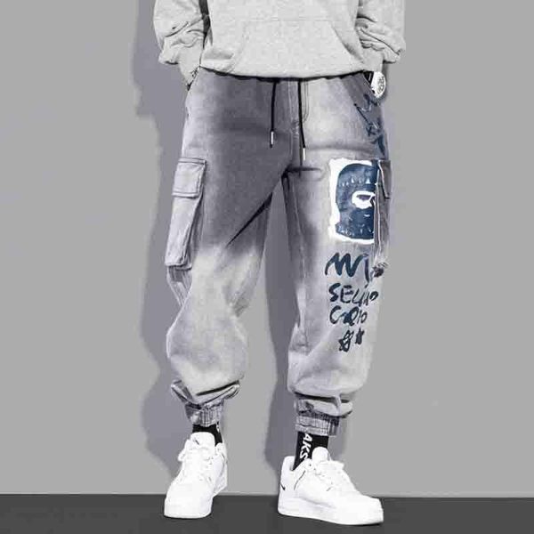 men's pants side pockets cargo harem techwear joggers men casual loose jeans male trousers fashion streetwear, Black
men's pants side pockets cargo harem techwear joggers men casual loose jeans male trousers fashion streetwear, Black