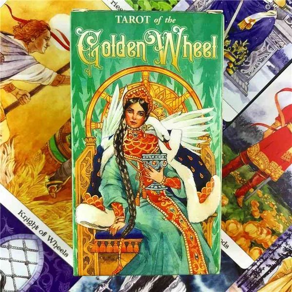 the golden wheel 78pcs tarot full english version table deck board game party playing card divination cards
the golden wheel 78pcs tarot full english version table deck board game party playing card divination cards