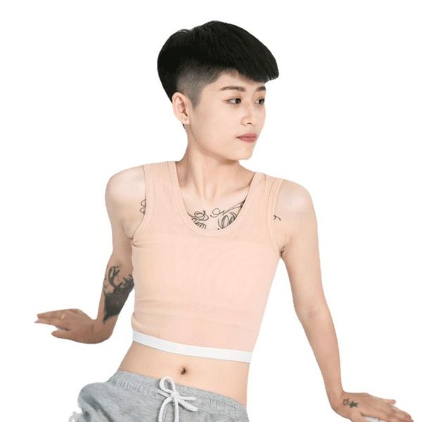 women's shapers tomboy pullover chest breast binder ftm lesbian trans mesh underwear women plus size flatten shaperwear corset tank ve, Black;white
women's shapers tomboy pullover chest breast binder ftm lesbian trans mesh underwear women plus size flatten shaperwear corset tank ve, Black;white