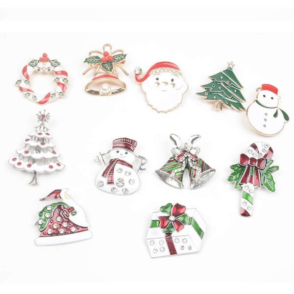 fashion versatile diamond brooch santa claus tree bell snowman gift bag alloy brooch, Gray
fashion versatile diamond brooch santa claus tree bell snowman gift bag alloy brooch, Gray