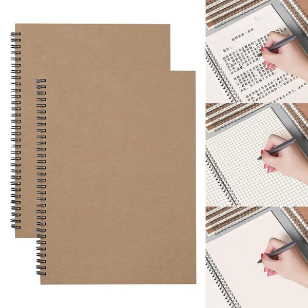 2pcs notebook spiral winding paper blank page notebooks size a4 100 pages planner for school supplies notepads, Purple;pink
2pcs notebook spiral winding paper blank page notebooks size a4 100 pages planner for school supplies notepads, Purple;pink