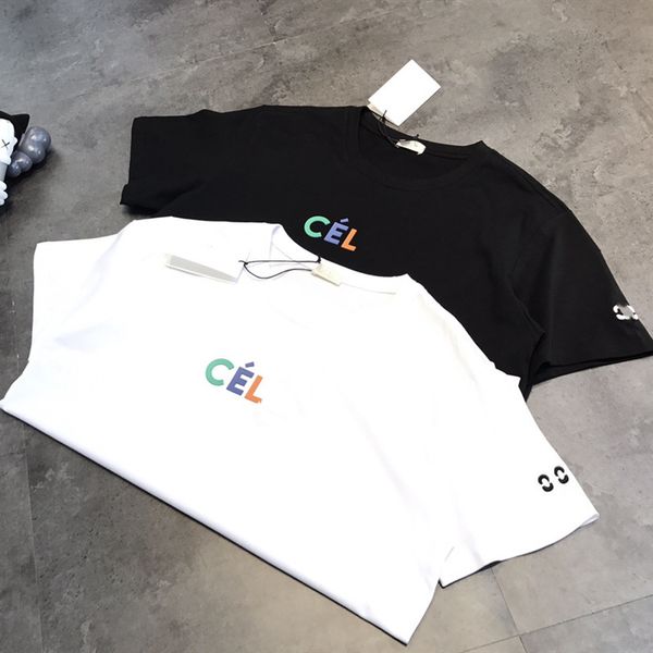 luxury design cel jelly color three-dimensional letter printing short sleeve summer fashion couple round neck t-shirt, White
luxury design cel jelly color three-dimensional letter printing short sleeve summer fashion couple round neck t-shirt, White