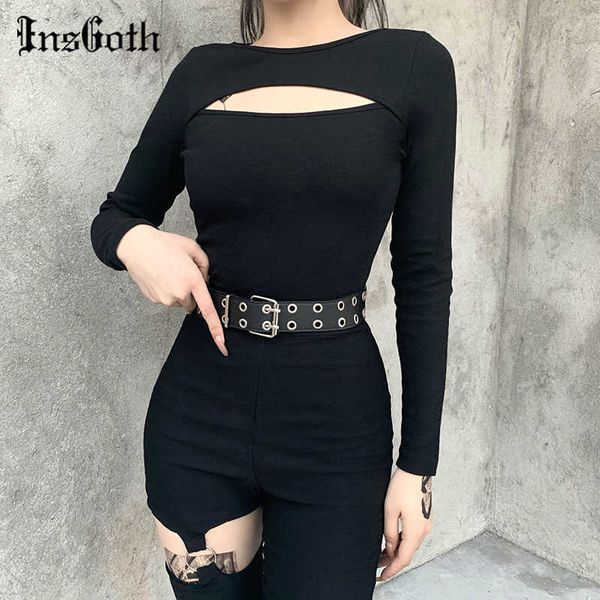 insgoth streetwear long sleeve black basic gothic hollow out skinny punk high street chic women autumn 2020 y0621, White
insgoth streetwear long sleeve black basic gothic hollow out skinny punk high street chic women autumn 2020 y0621, White