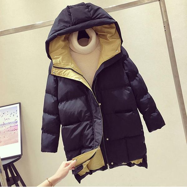 women's down & parkas 2021 winter jacket women coat mid-length thick and loose parka lady outerwear female sutdent clothings, Black
women's down & parkas 2021 winter jacket women coat mid-length thick and loose parka lady outerwear female sutdent clothings, Black