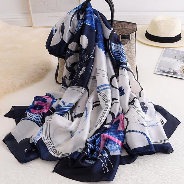 scarves women silk scarf 2021 print beach shawls lady wraps foulard pashmina hijab bufanda stole, Blue;gray
scarves women silk scarf 2021 print beach shawls lady wraps foulard pashmina hijab bufanda stole, Blue;gray