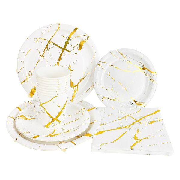 disposable dinnerware gold marble printed tableware paper plate cup napkin kids birthday party baby shower supplies wedding decoration
disposable dinnerware gold marble printed tableware paper plate cup napkin kids birthday party baby shower supplies wedding decoration