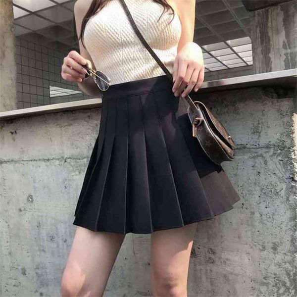 summer korean skirt pleated school skirt shorts high waist mini japanese skirt black white plus size 210401
summer korean skirt pleated school skirt shorts high waist mini japanese skirt black white plus size 210401