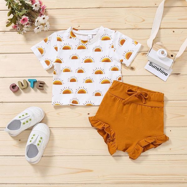 clothing sets #29 baby clothes kids girls set summer t-shirt sun ruffle shorts bell bottoms outfits infant, White
clothing sets #29 baby clothes kids girls set summer t-shirt sun ruffle shorts bell bottoms outfits infant, White