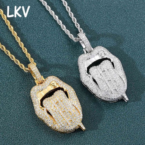 hip hop jewelry dollar lips tongue pendant street trendy personality zircon inlaid men's necklace clavicle chain, Silver
hip hop jewelry dollar lips tongue pendant street trendy personality zircon inlaid men's necklace clavicle chain, Silver