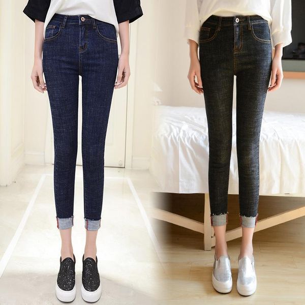women's jeans boyfriend women spring summer vintage street style high wist elastic curling pencil pants plus size q2gf, Blue
women's jeans boyfriend women spring summer vintage street style high wist elastic curling pencil pants plus size q2gf, Blue