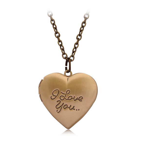 "i love you" heart locket pendant necklace women men lovers vintage brass po frame box choker neckalces fashion love jewelry, Silver
"i love you" heart locket pendant necklace women men lovers vintage brass po frame box choker neckalces fashion love jewelry, Silver