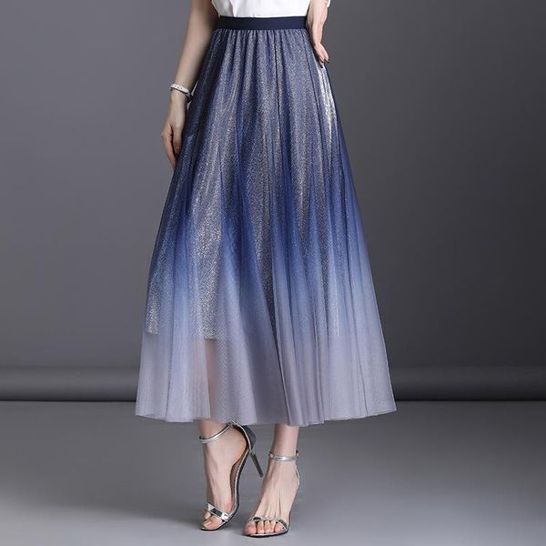 skirts spring summer women fashion gradient color mesh pleated skirt high waist loose big swing casual korean elegant long 3095, Black
skirts spring summer women fashion gradient color mesh pleated skirt high waist loose big swing casual korean elegant long 3095, Black