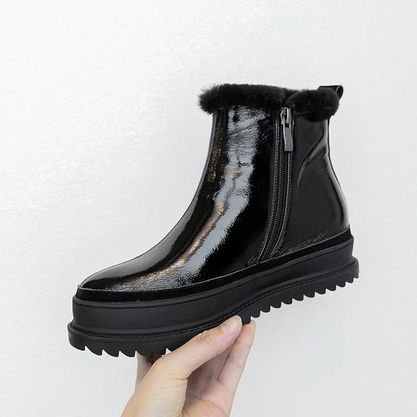 boots women genuine leather platform ankle snow warm wool fur for ladies winter shoes woman black silver
boots women genuine leather platform ankle snow warm wool fur for ladies winter shoes woman black silver